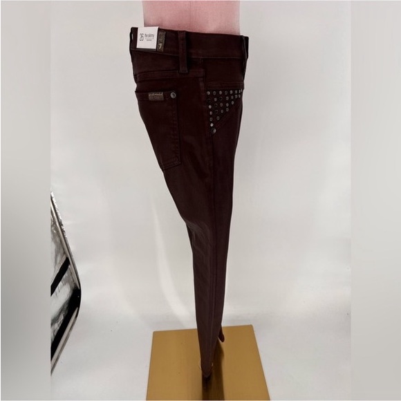 NWT 7 For All Mankind Studded Skinny Jeans - Picture 9 of 15